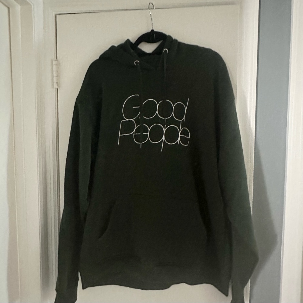 2024 Dark Green Majid Jordan Oversized Hoodie with front pocket. Unisex Size XL